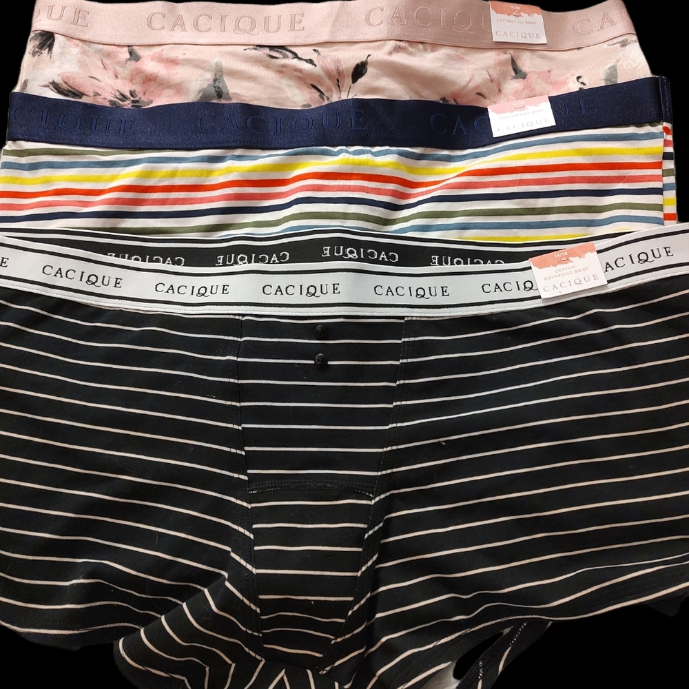 New with tags. Three pairs of Lane Bryant panties 14/16